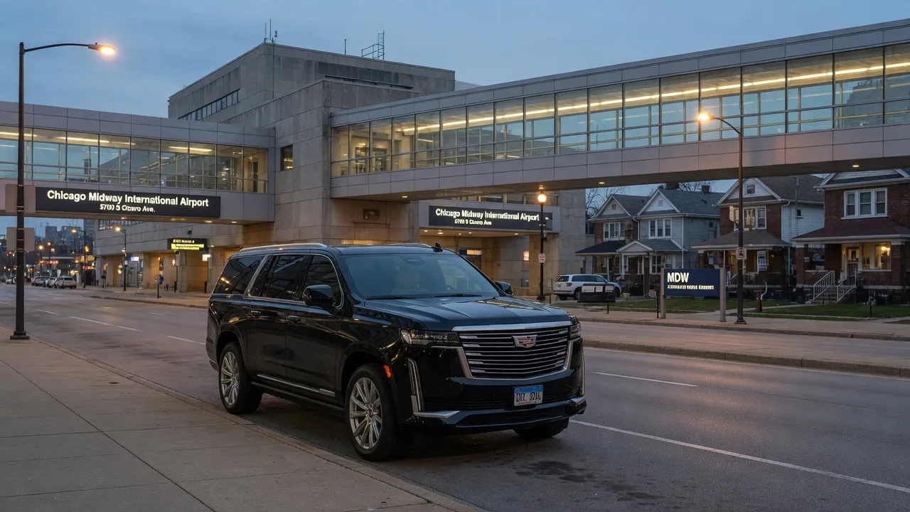 Royal Carriage black car for Midway airport transfers