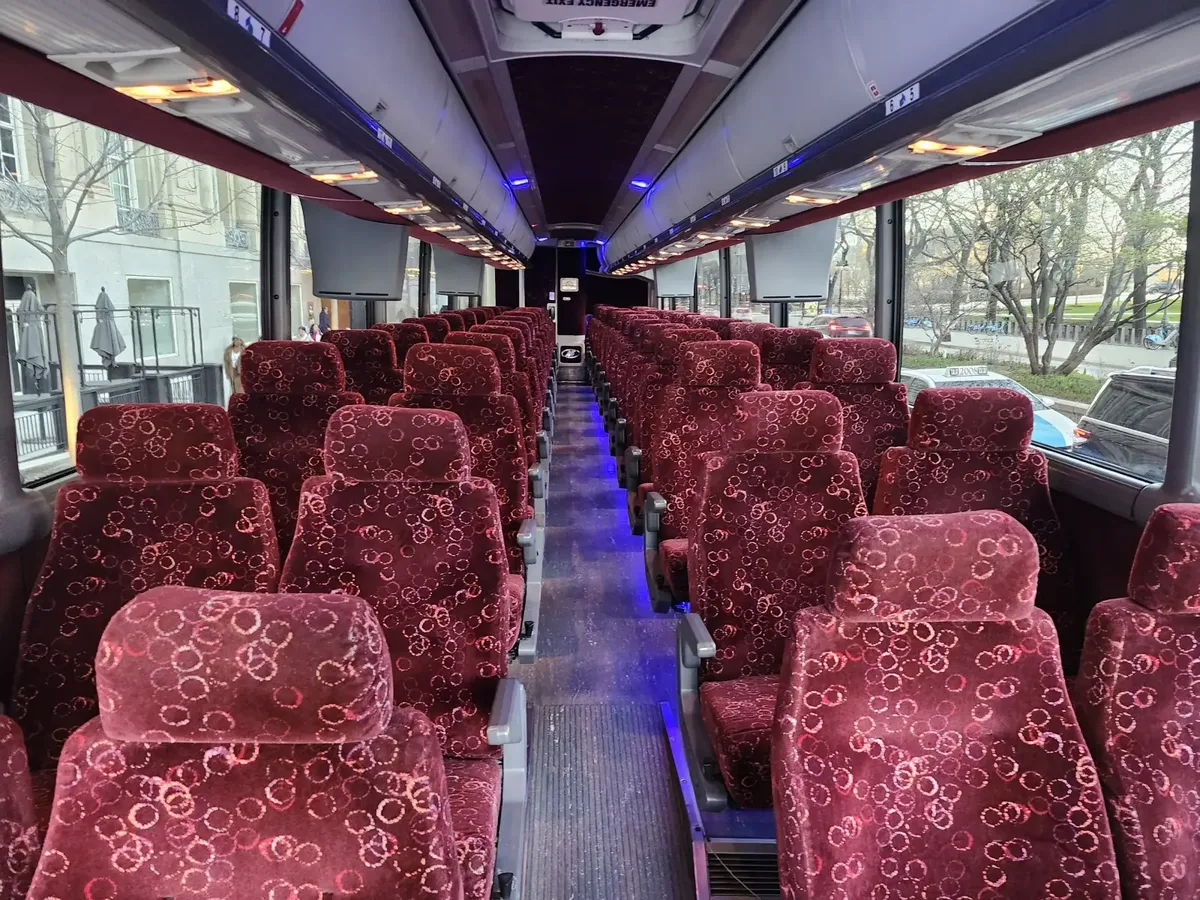 Party bus and motor coach, Royal Carriage group transport for Westin Chicago Northwest events