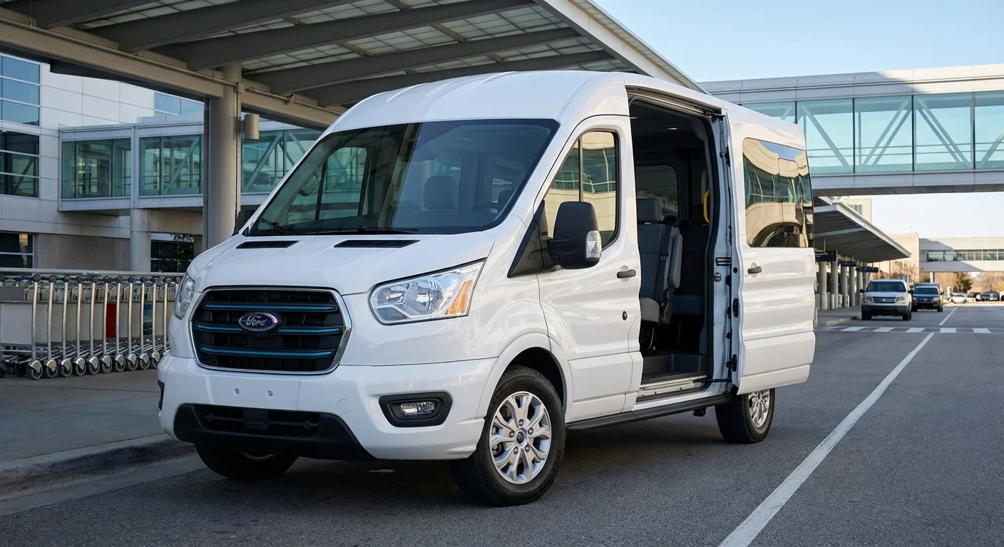Ford Transit Passenger Van for Group Transportation - Royal Carriage Limousine Chicago