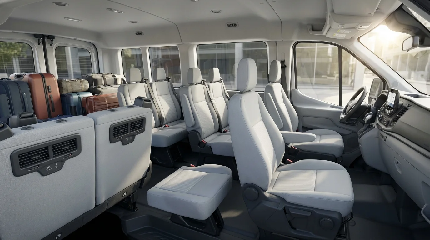 Ford Transit Passenger Van view 3