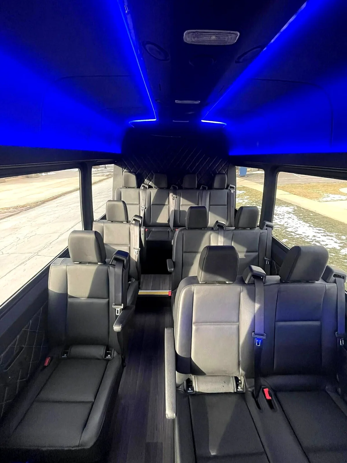 Mercedes Sprinter van interior — sprinter van rental Niles