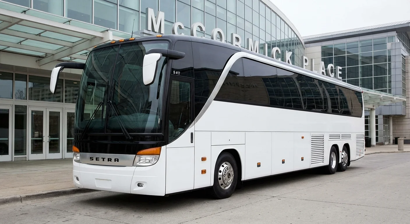 Motor Coach luxury vehicle for hire — Royal Carriage Limousine Chicago