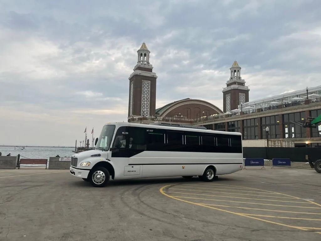 Party bus for Mundelein events and weddings