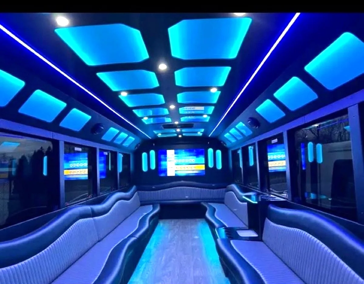 30-Passenger Party Bus for Chicago weddings