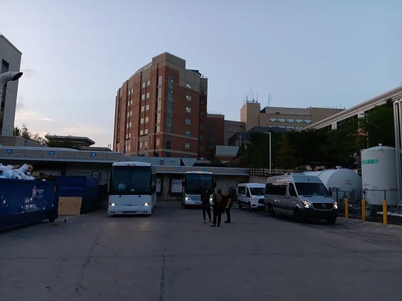 Motor coach exterior — Chicago charter bus service