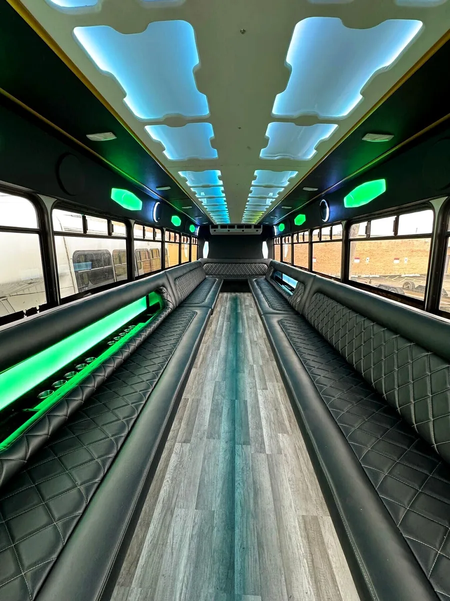 Party bus for Chicago nightlife — Royal Carriage party bus rental